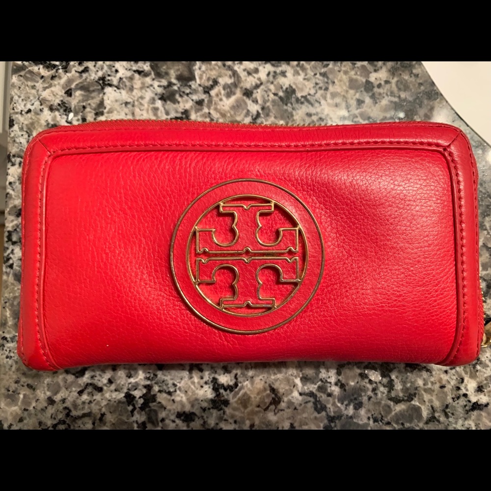Tory Burch red wallet